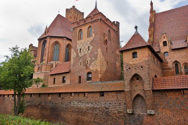 Polonya 'daki Ortaçağ Şatosu Malbork