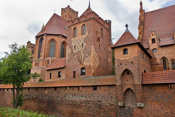 Château Médiéval Malbork Pologne — Photo