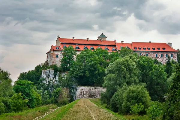 Landschaft Mit Abtei Tyniec Polen Europa — Stockfoto