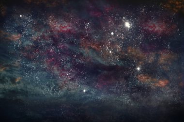  uzay arkaplanı yıldızlı gece gökyüzü ve fantastik galaksiler