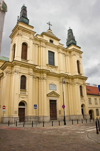 Francis Kilisesi Varşova Polonya Yüzyıldan Kalma Bir Katolik Kilisesi — Stok fotoğraf