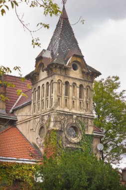 Yakın plan eski bir evin parçası.. 