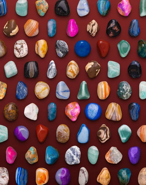 Gemstones Variety Pattern Illustration Render Ready Design — Stock Photo, Image