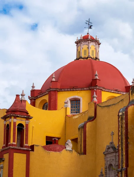 Colonial Dome Εκκλησία Σταυρό Στο Guanajuato Του Μεξικού — Φωτογραφία Αρχείου