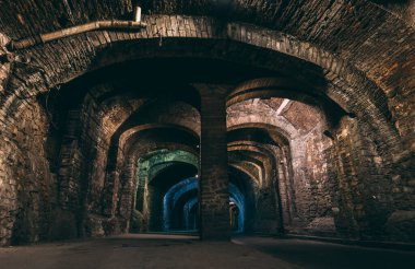 Yeraltı Tüneli eski kemerleri Guanajuato, Meksika 'da tarihi harikalar yaratıyor..
