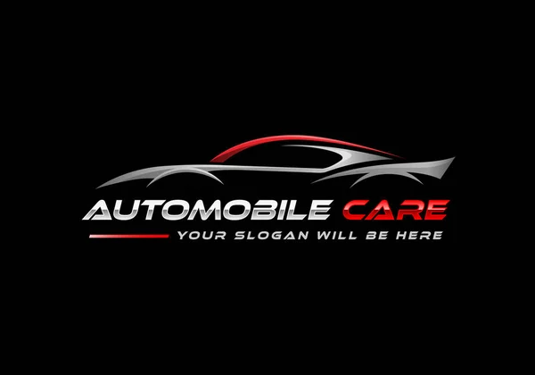 Auto Logo Automobil Logo Autowäsche Logo Auto Detaillierung Logo Sportwagen — Stockvektor