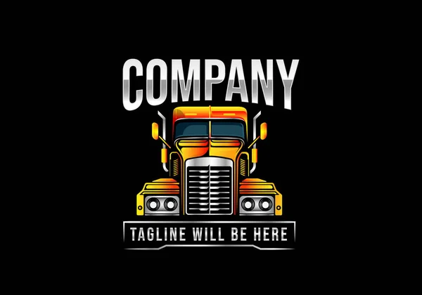 Truck Logo Truck Illustration Cargo Logo Transportation Logo Transport Logo — Stock Vector