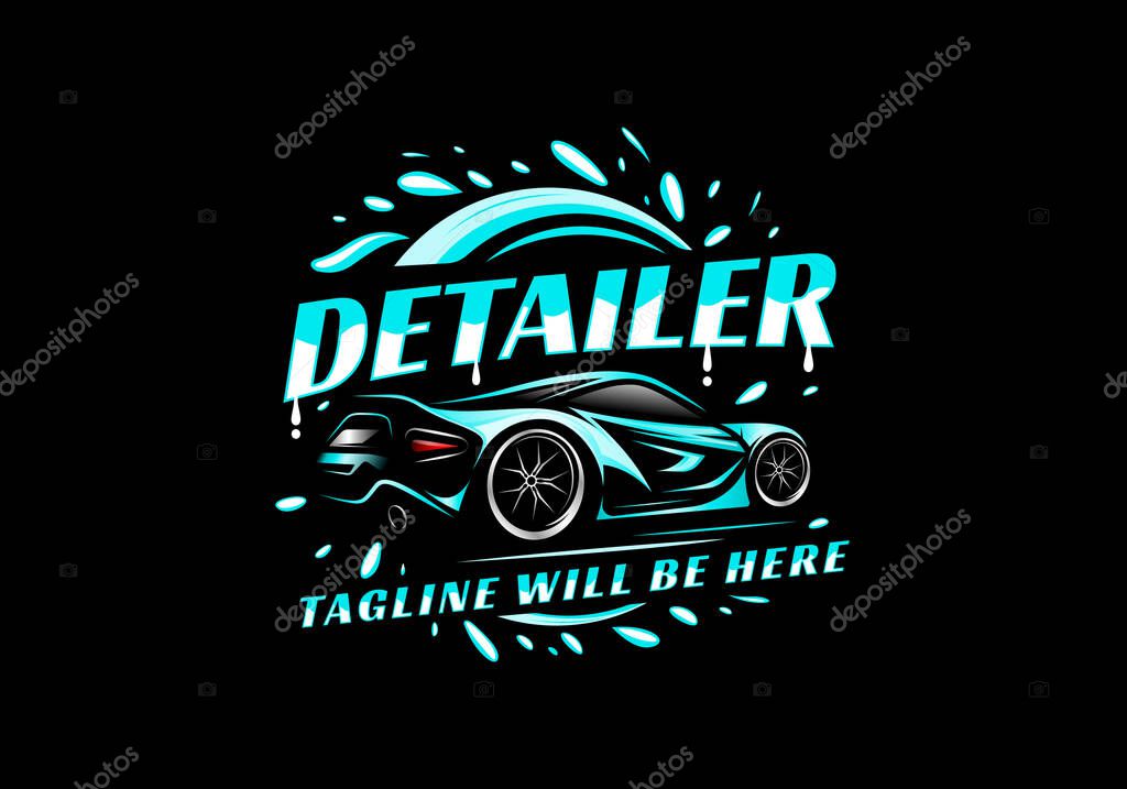 Car wash logo car cleaning logo car detailing logo auto detailing logo car polish logo car service logo car clean logo car cleaning logo vector