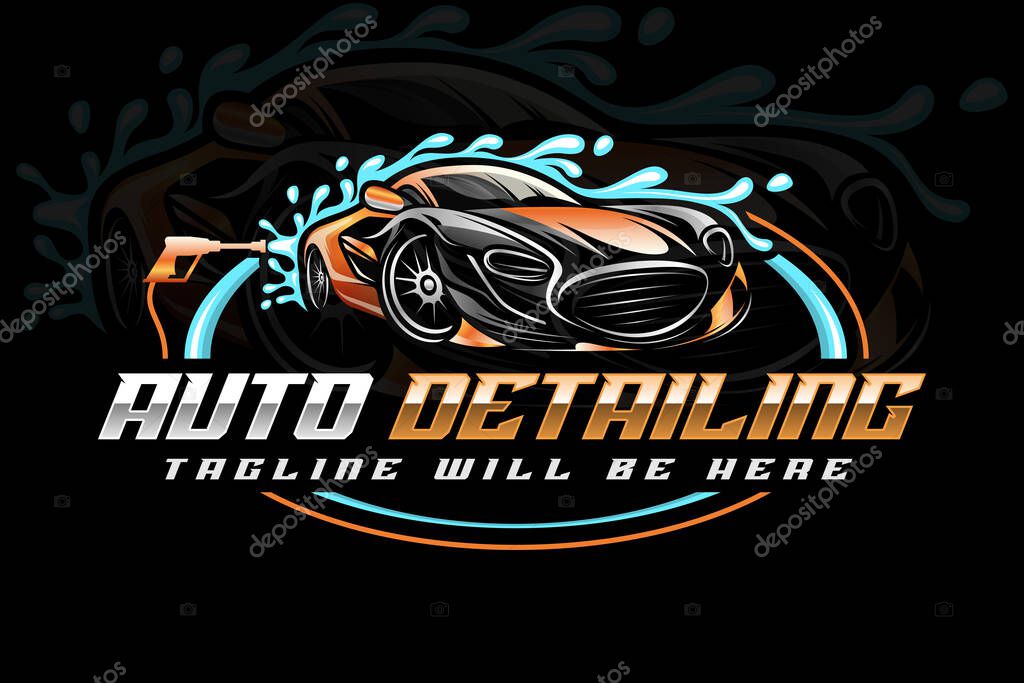 Auto detailing logo car detailing logo car wash logo car clean logo auto wash logo polish logo