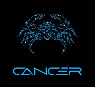 Çizim, modern tarzda burç işareti..