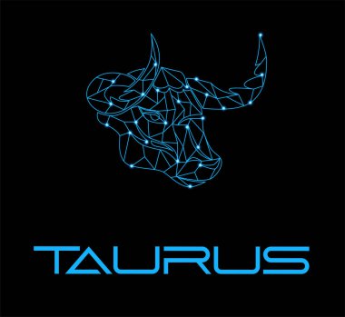 Çizim, modern tarzda burç işareti..