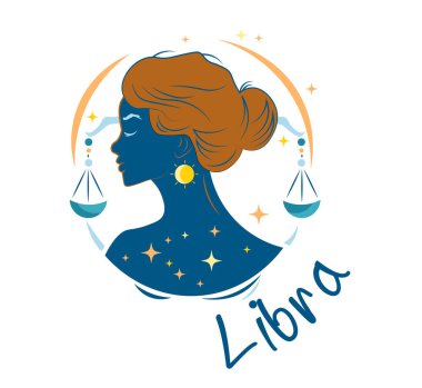 Çizim, modern tarzda burç işareti..