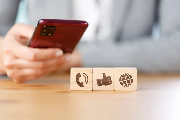 Wireless Communication Social Media Concepts — Stock Photo, Image