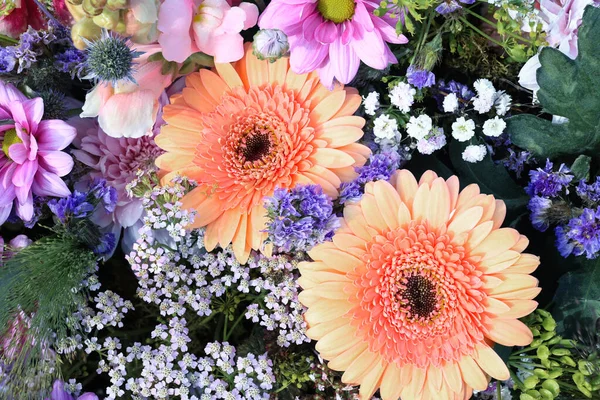 Hermoso Fondo Flores Colores Decoración Flores Vista Superior — Foto de Stock