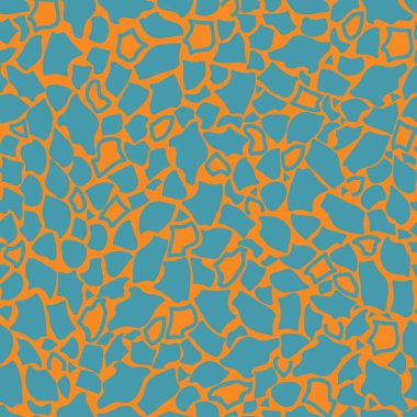 Childrens novelty geometric shapes with cheetah print on orange background. Illustration. Great for clothing, home decoration, accessories, stationary and childrens clothing.