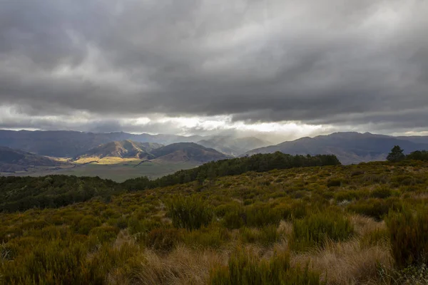 Góra Richardson Leży Wzdłuż Pierwszego Szeregu Podgórz Północny Zachód Christchurch — Zdjęcie stockowe