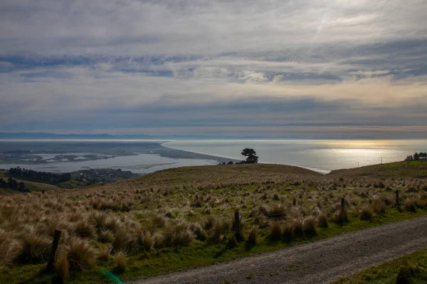 Richmond Hill Subúrbio Encosta Acima Sumner Christchurch Nova Zelândia — Fotografia de Stock