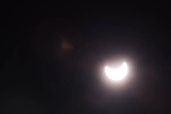 Sun Eclipse 25Th October 2022 View Iasi Romania — Stock Photo, Image