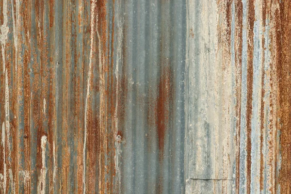 Fondo Textura Pared Zinc Viejo Oxidado Láminas Panel Metal Galvanizado —  Fotos de Stock