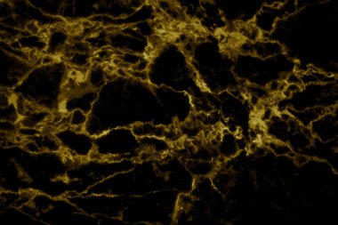 Yüksek çözünürlüklü siyah altın mermer desenli arka plan, iç dekorasyon için pırıl pırıl parlayan lüks desenli doğal fayansların en üst görüntüsü..