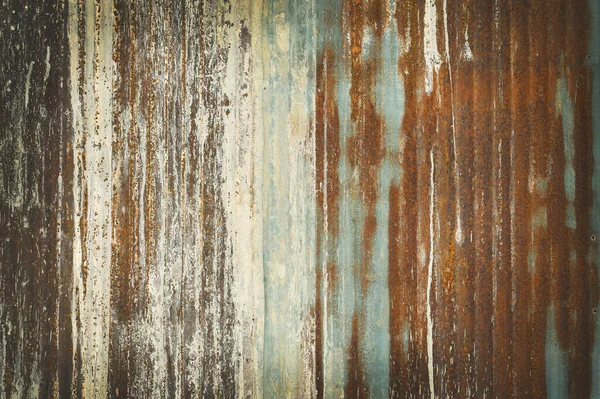 Alte Zinkwand Textur Hintergrund Rostig Auf Verzinktem Blech Platte — Stockfoto