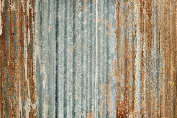 镀锌金属板板材表面生锈的旧锌墙质感背景 — 图库照片