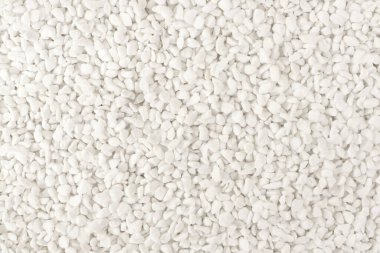 Beyaz perlit doku arka planı, saksı kaktüsü veya sulu ve hidroponik bitki için malzeme tutma suyu.