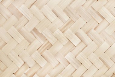 Eski bambu dokuma deseni, arka plan ve tasarım sanatı için örülmüş rattan mat dokusu.