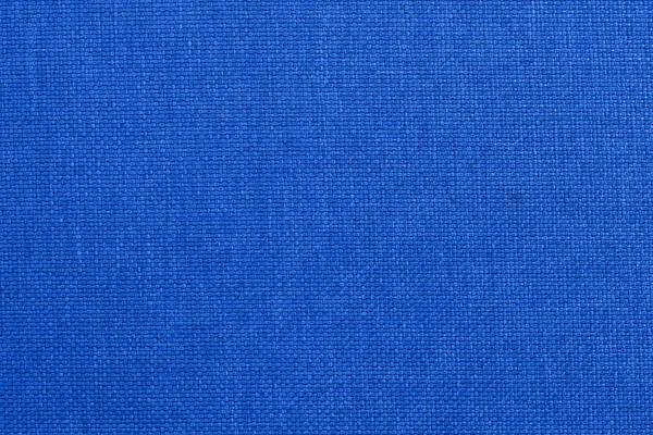 Donkerblauw Linnen Doek Textuur Achtergrond Naadloos Patroon Van Natuurlijke Textiel — Stockfoto