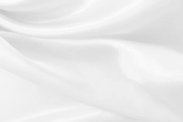 Fehér Szövet Textúra Háttér Design Gyönyörű Minta Selyem Vagy Vászon — Stock Fotó