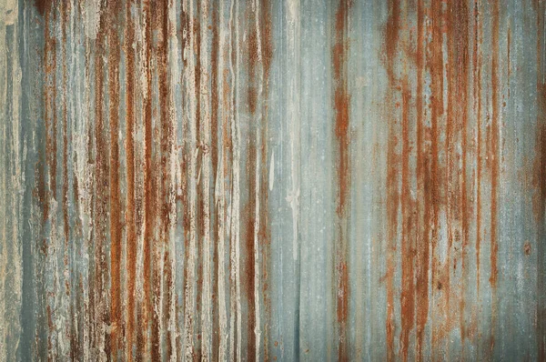 Oude Zinkmuur Textuur Achtergrond Roestig Gegalvaniseerd Metalen Plaat — Stockfoto