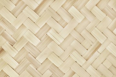 Eski bambu dokuma deseni, arka plan ve tasarım sanatı için örülmüş rattan mat dokusu.