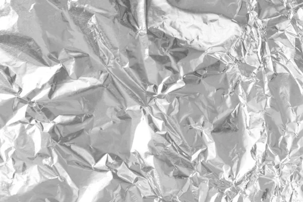Silver Foil Leaf Shiny Texture Abstract Grey Wrapping Paper Background — Stock Photo, Image