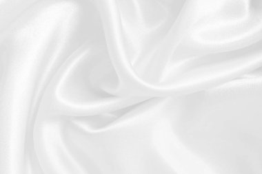 Arkaplan ve tasarım için beyaz kumaş dokusu, güzel ipek ya da keten deseni.