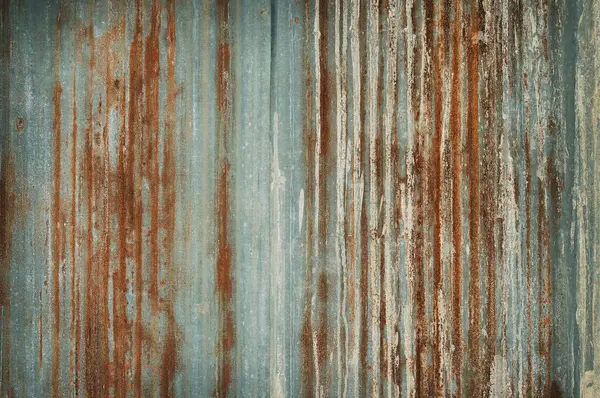 Fondo Textura Pared Zinc Viejo Oxidado Láminas Panel Metal Galvanizado — Foto de Stock