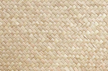 Arka plan ve tasarım sanatı için klasik stile sahip eski kamış dokuma paspası deseni.