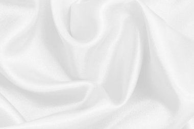 Arkaplan ve tasarım için beyaz kumaş dokusu, güzel ipek ya da keten deseni.