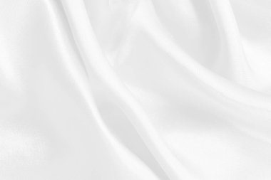 Arkaplan ve tasarım için beyaz kumaş dokusu, güzel ipek ya da keten deseni.