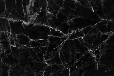 Tasarım sanatı için siyah arkaplan mermer duvar dokusu, parlak ve lüks taştan pürüzsüz desen.