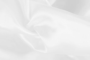 Arkaplan ve tasarım için beyaz kumaş dokusu, güzel ipek ya da keten deseni.