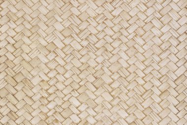 Eski bambu dokuma deseni, arka plan ve tasarım sanatı için örülmüş rattan mat dokusu.