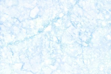 Tasarım sanatı için mavi pastel arka plan mermer duvar dokusu, parlak ve lüks taştan pürüzsüz desen.