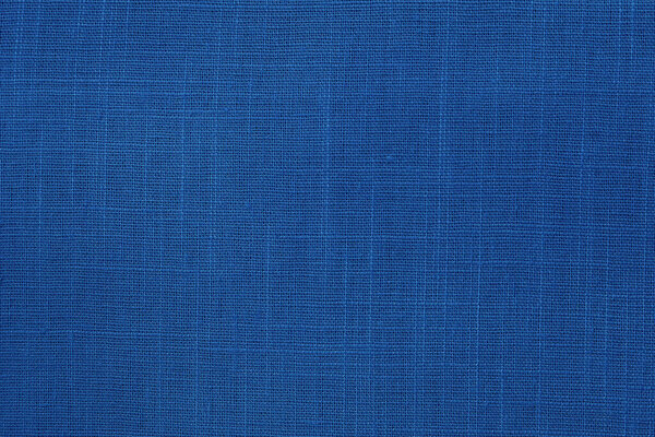 Dark blue linen fabric cloth texture background, seamless pattern of natural textile.