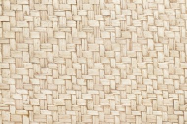 Eski bambu dokuma deseni, arka plan ve tasarım sanatı için örülmüş rattan mat dokusu.