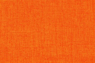 Turuncu keten kumaş kumaş dokusu arka plan, doğal tekstil deseni..