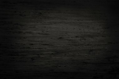 Siyah ahşap duvar arka planı, koyu ağaç kabuğu dokusu eski doğal desenli tasarım sanatı çalışması, tahıl kerestesinin üst görüntüsü..