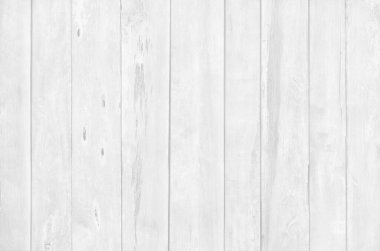 Tasarım sanatı çalışmaları ve iç veya dış tasarım için dikey doğal desenlere sahip beyaz ahşap döşeme arka planı.