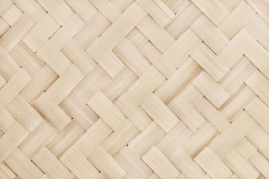 Eski bambu dokuma deseni, arka plan ve tasarım sanatı için örülmüş rattan mat dokusu.