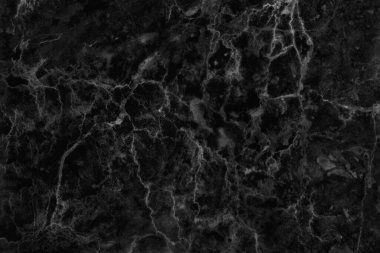 Yüksek çözünürlüklü siyah gri mermer desenli arka plan, pürüzsüz parıltı desenli ve konforlu doğal taşların karşı görünüşü.