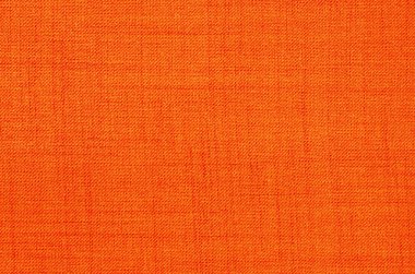 Orange linen fabric texture background, seamless pattern of natural textile.